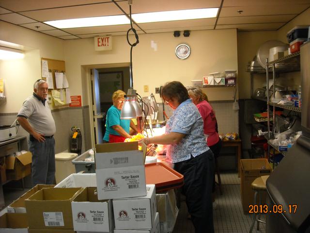 &quot;Darn, I came too early, there is still work to be done.&quot;  Doug Orner sandwich sale 2013